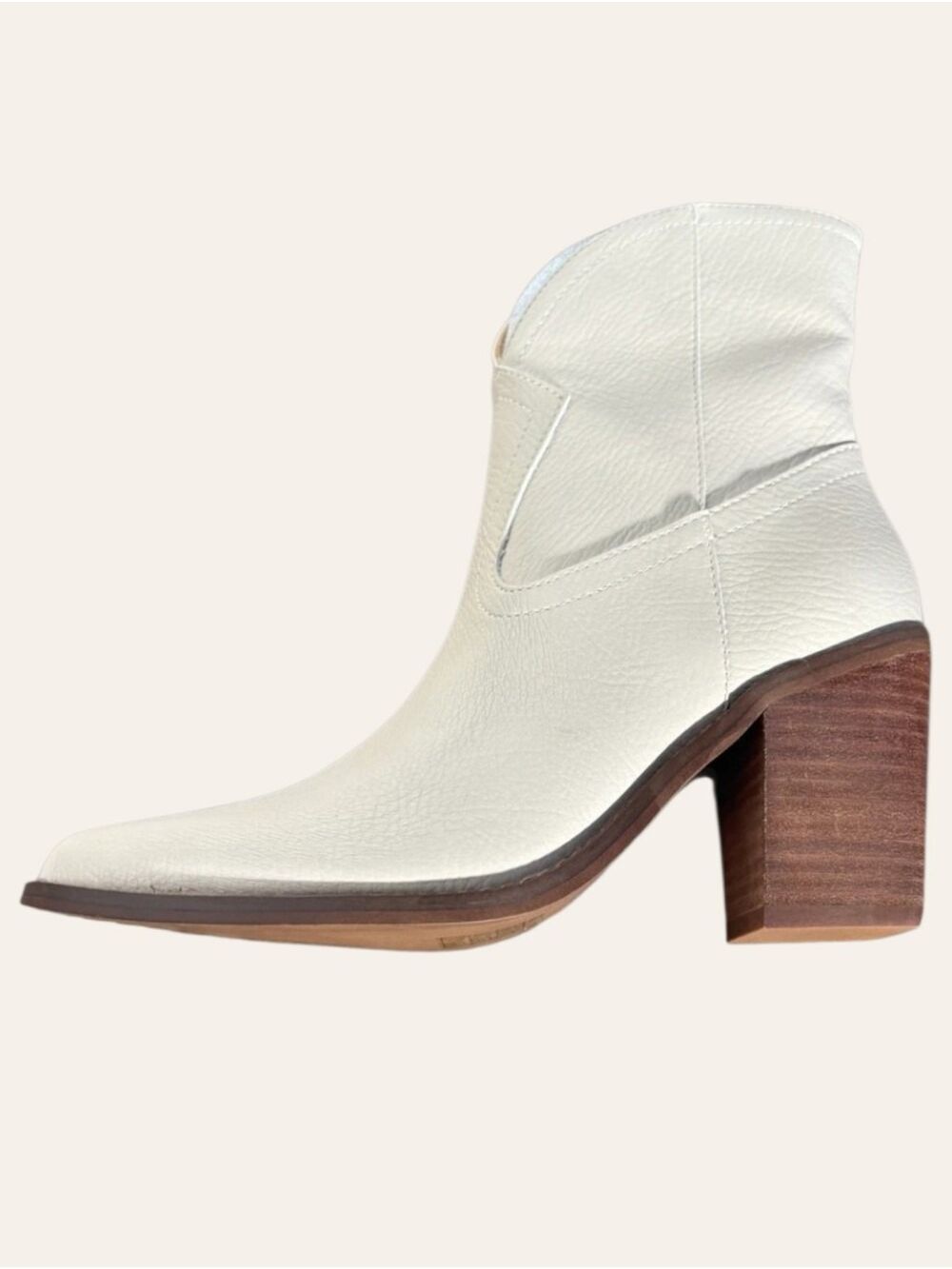 Oasis Society Cream Western Cowboy Boots Pointed Toe NIB 8 - Picture 2 of 12
